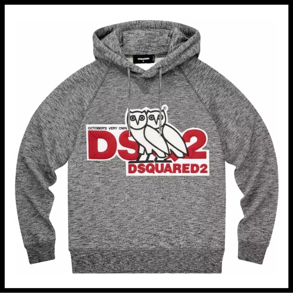 DSQUARED2 X OVO SS19 Chenille Hoodie